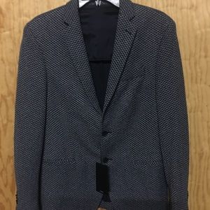 Hugo Boss Mens Norwin4-J Textured Soft Cotton Blazer Sports Coat